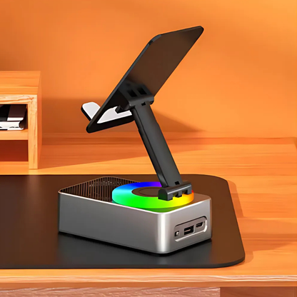 Voltune™ 3-in-1 SpeakerStand – Jouw slimme reisgenoot
