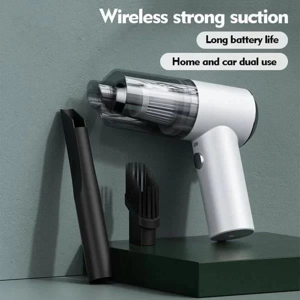 DustGo™ – Draadloze Mini Stofzuiger voor Auto & Meer