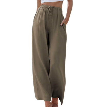 Saar - Elegante katoen-linnen broek