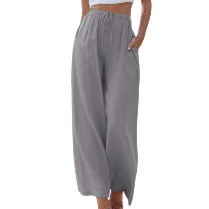 Saar - Elegante katoen-linnen broek