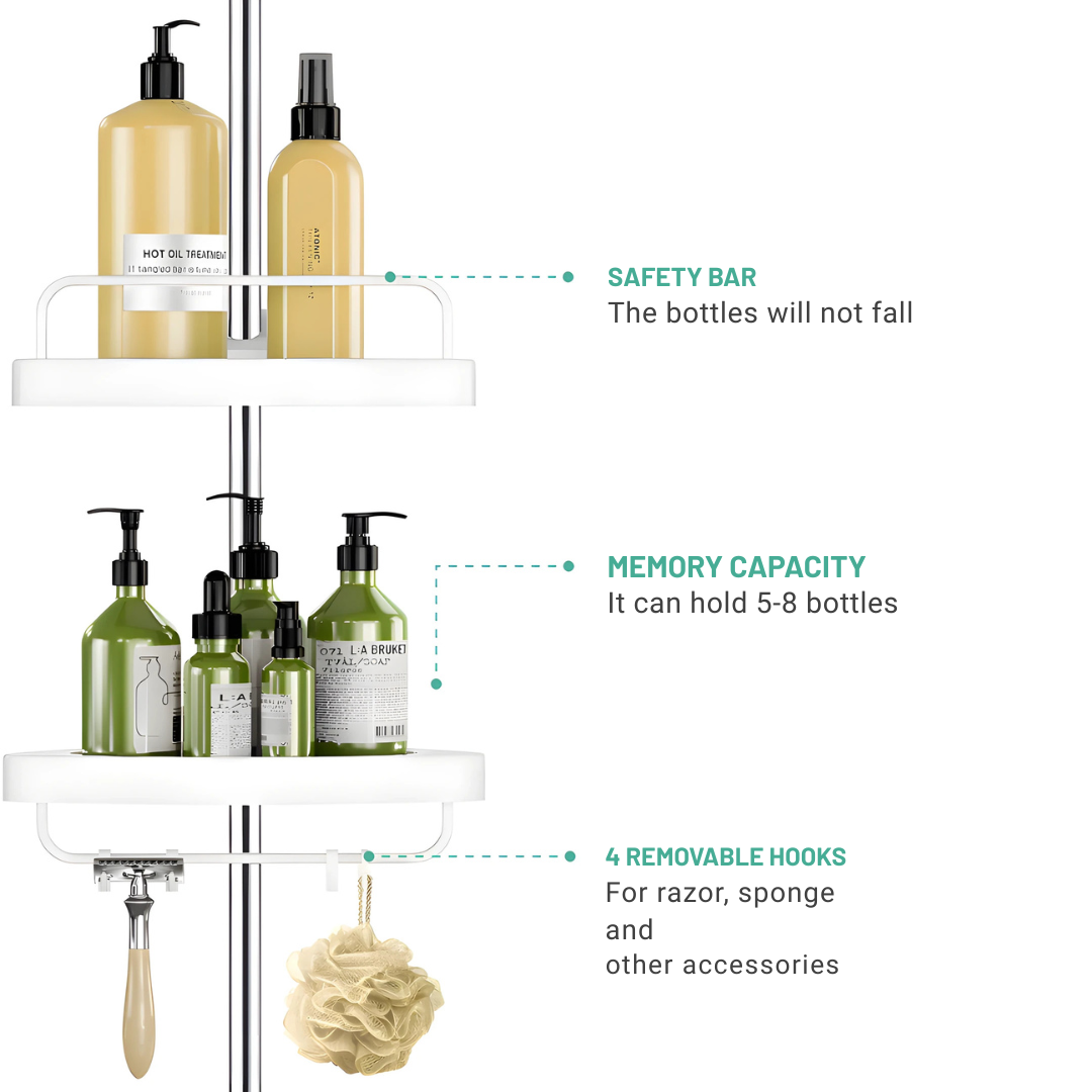 CleanSpace™ CornerRack – Slimme Opbergruimte Voor Elke Badkamer