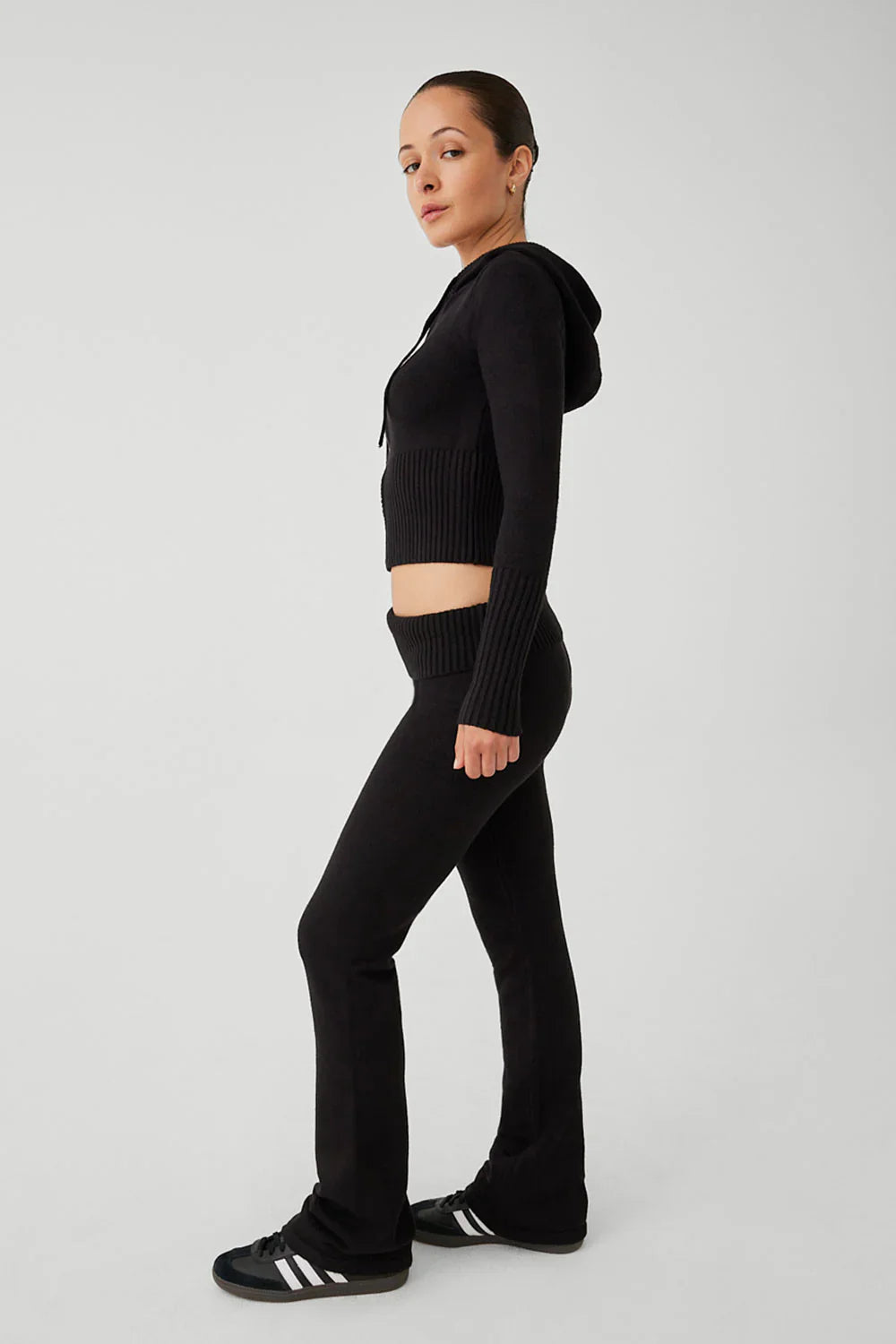 CosyFit -  Hoodie met rits, broek met lage taille