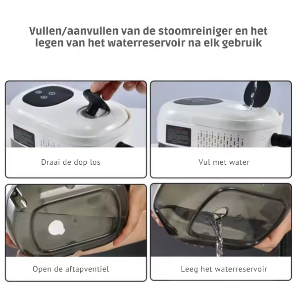 PureSteam™ 105°C – Professionele Hoge-Druk Stoomreiniger