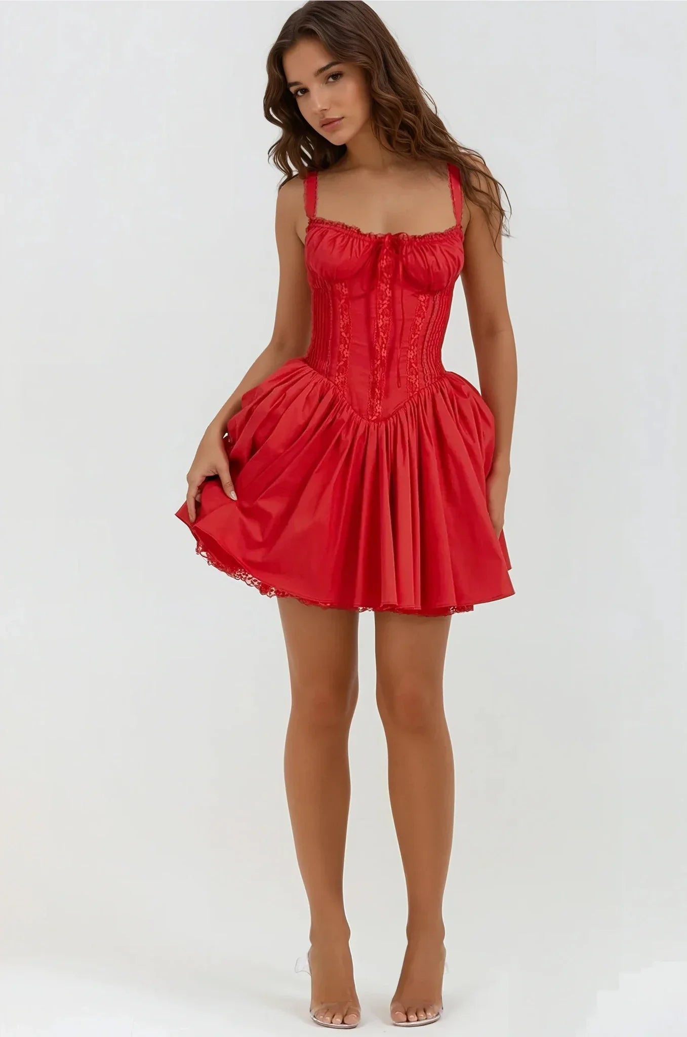 Bellevoir™ | Romantische Corsetjurk met Satijnglans