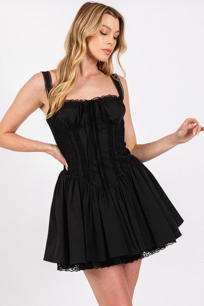 Bellevoir™ | Romantische Corsetjurk met Satijnglans