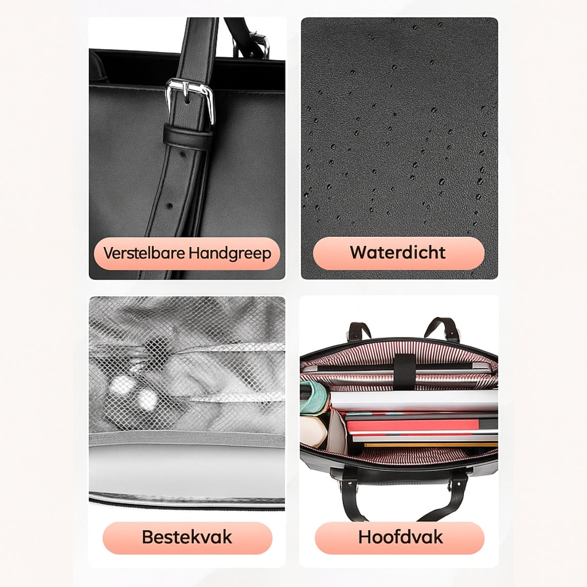 Workea™ – De elegante 2-in-1 Laptop & Lunch Tas