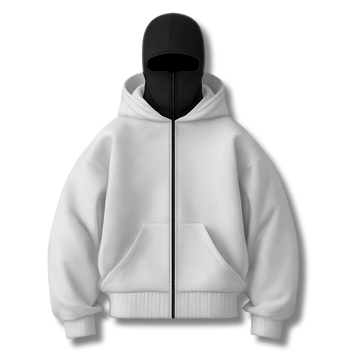 Nexivra™ Zip-Mask Hoodie – Streetwear met karakter en comfort