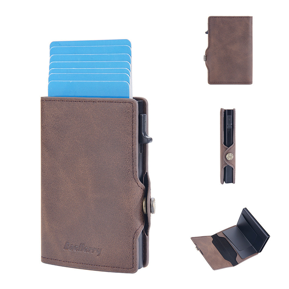 Cardeonix™ | Magnetische RFID Herenportemonnee – Compacte Anti-Scan Wallet