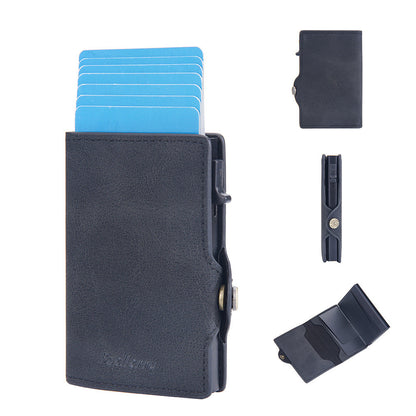 Cardeonix™ | Magnetische RFID Herenportemonnee – Compacte Anti-Scan Wallet