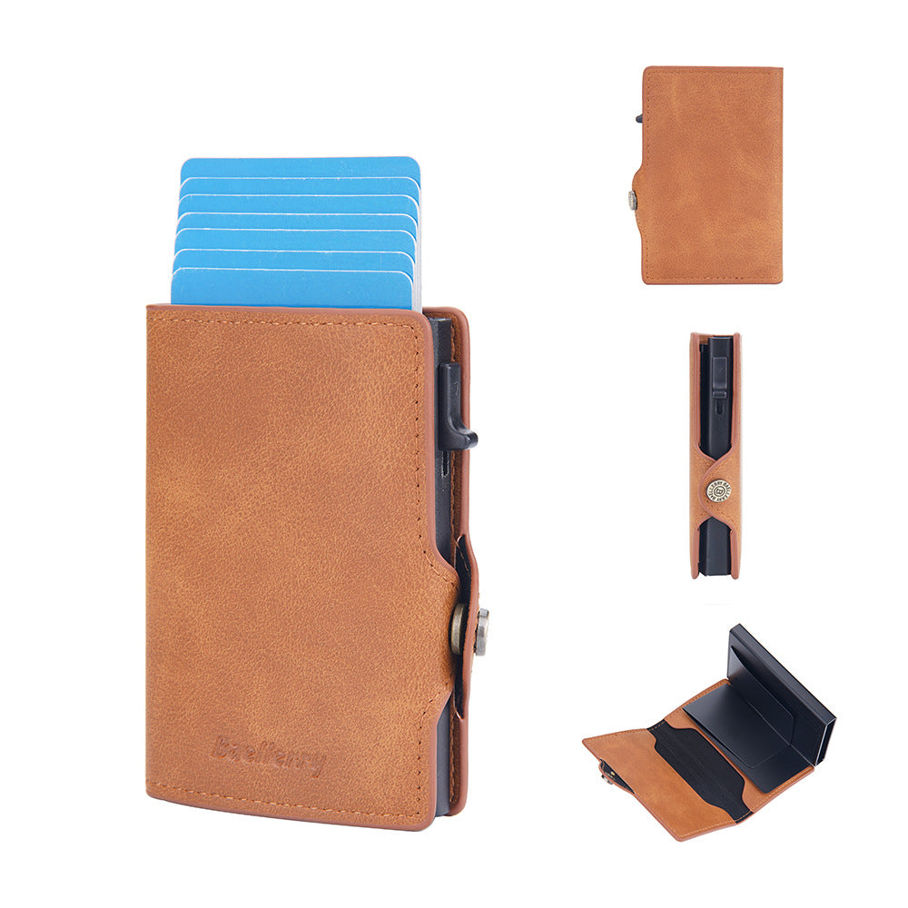 Cardeonix™ | Magnetische RFID Herenportemonnee – Compacte Anti-Scan Wallet