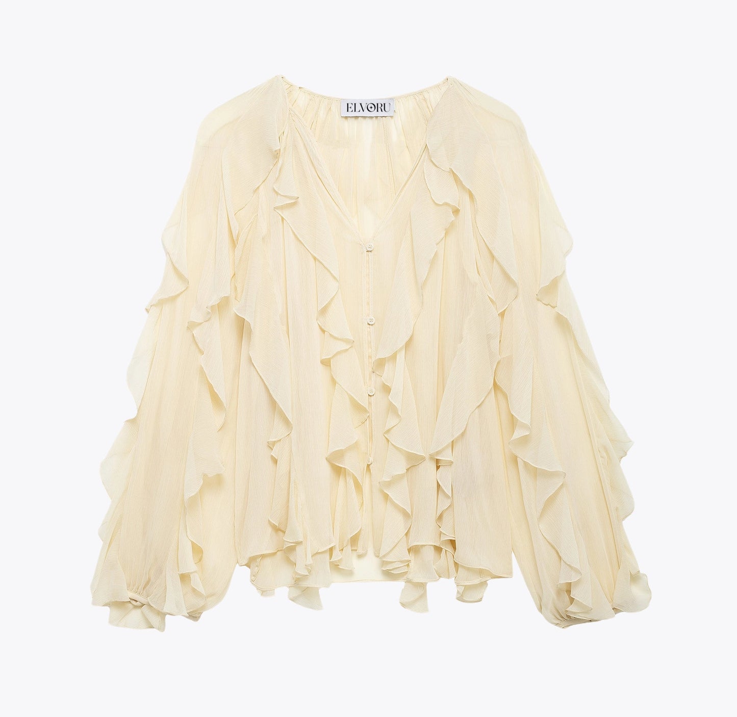 FleurVie™ – Tijdloze Elegantie in een Luchtige Blouse