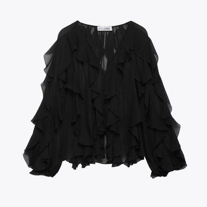 FleurVie™ – Tijdloze Elegantie in een Luchtige Blouse