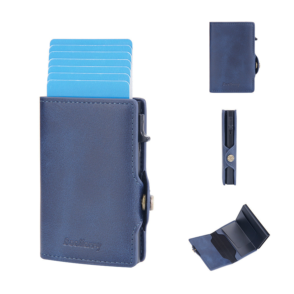 Cardeonix™ | Magnetische RFID Herenportemonnee – Compacte Anti-Scan Wallet