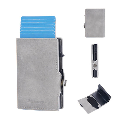 Cardeonix™ | Magnetische RFID Herenportemonnee – Compacte Anti-Scan Wallet