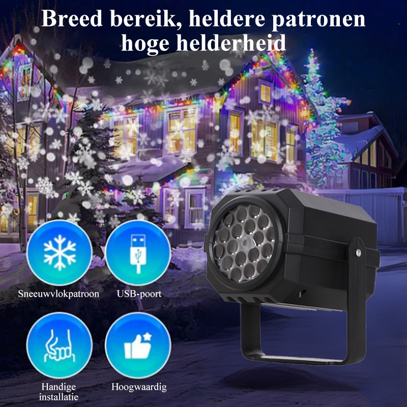 Lunivra™ Roterende Kerstpatroon Projector