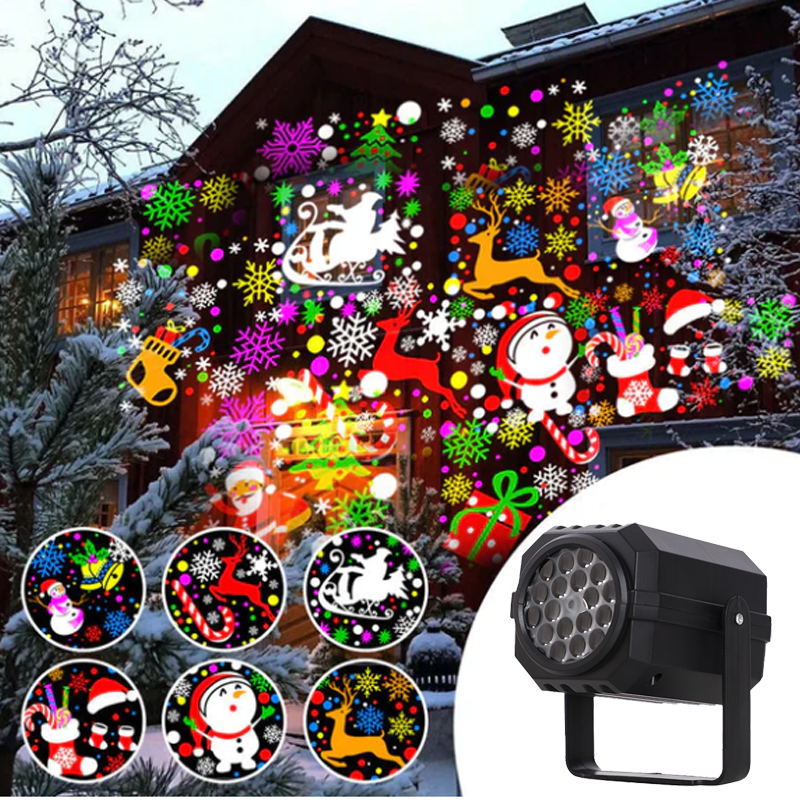 Lunivra™ Roterende Kerstpatroon Projector