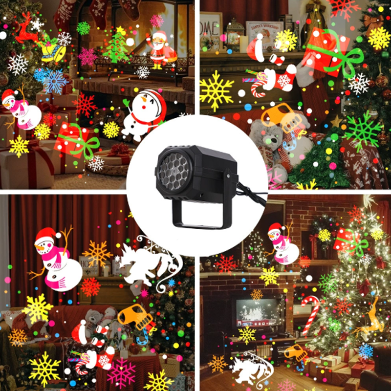 Lunivra™ Roterende Kerstpatroon Projector