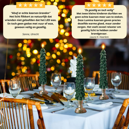 Auraflame™ LED Kerstboomkaarsen – Breng warmte tot leven, zonder vlam