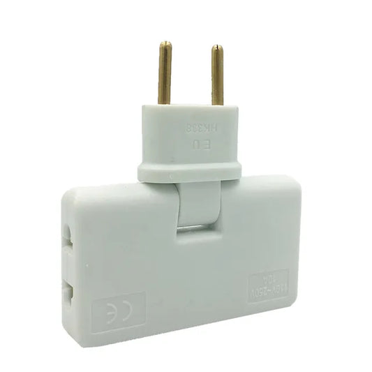 RotatingPlug - Meervoudige stekker met 180º draaibare kop | 1+2 GRATIS