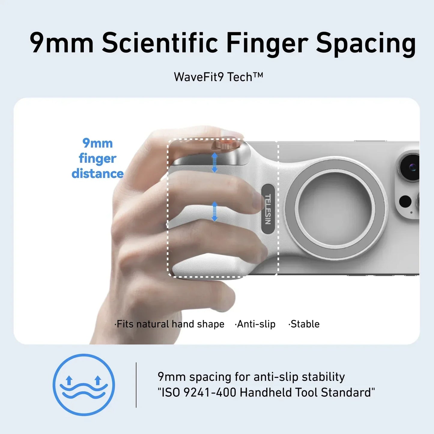 SnapGripX™ – Compacte Magnetische Camera Grip