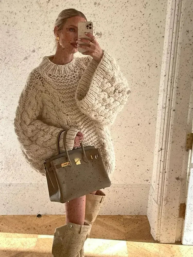 Nordira™ Oversized Gebreide Trui