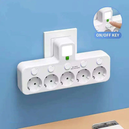 Nexora™ SmartPower Hub met USB & Nachtlamp