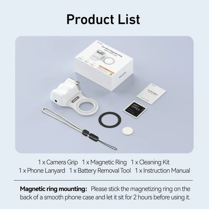 SnapGripX™ – Compacte Magnetische Camera Grip