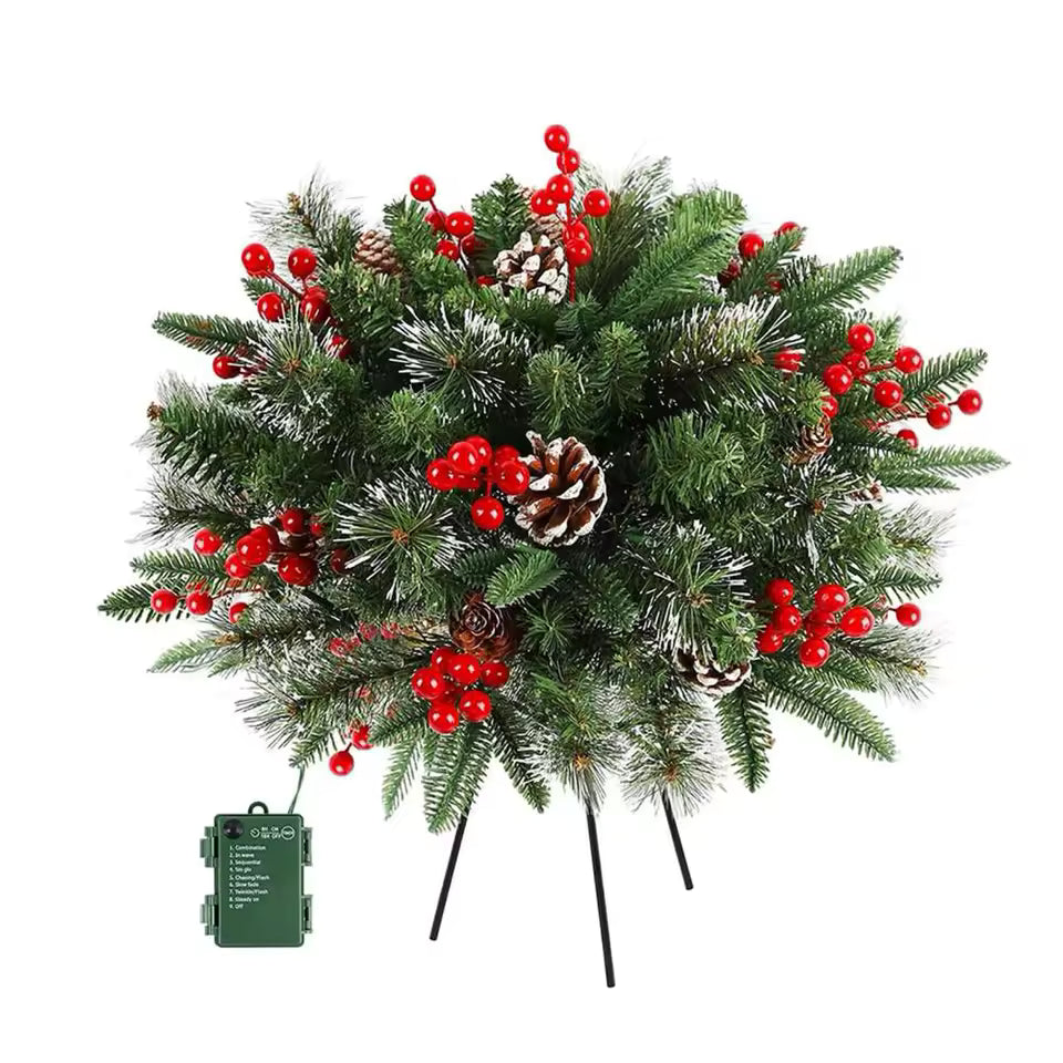 LumiPine™ – Lichtgevende Kerstkrans voor Pot & Decoratie