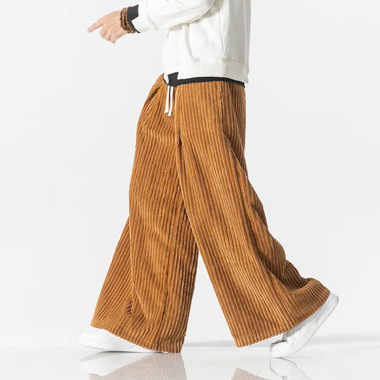VelvaCord - Wide-Leg Broek
