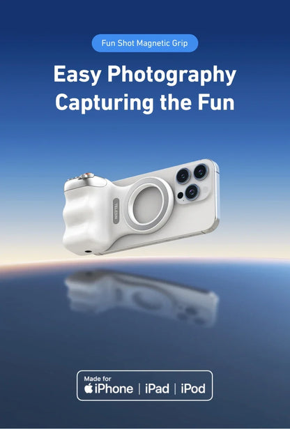 SnapGripX™ – Compacte Magnetische Camera Grip