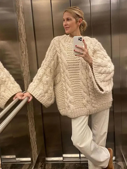 Nordira™ Oversized Gebreide Trui