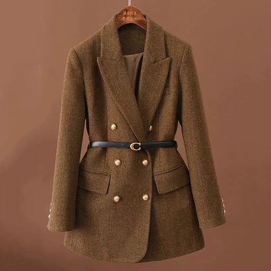 Herringbone Elegance™ Stijlvolle Blazer