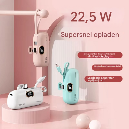 VoltGo™ – De Powerbank die altijd meegaat