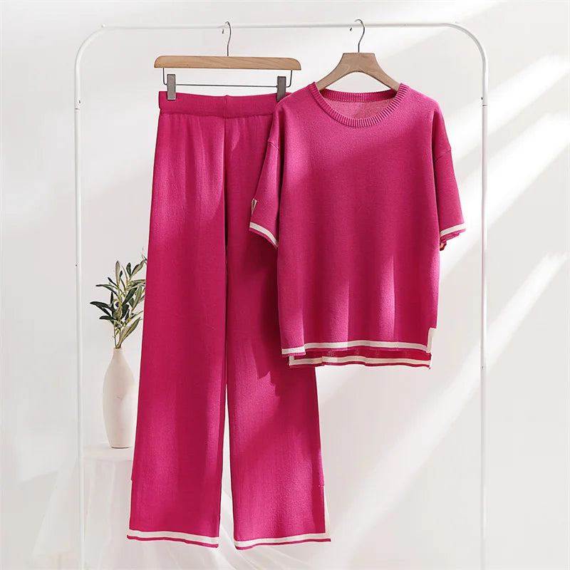 Classy Elastic Knit Lounge 2 Delige Set