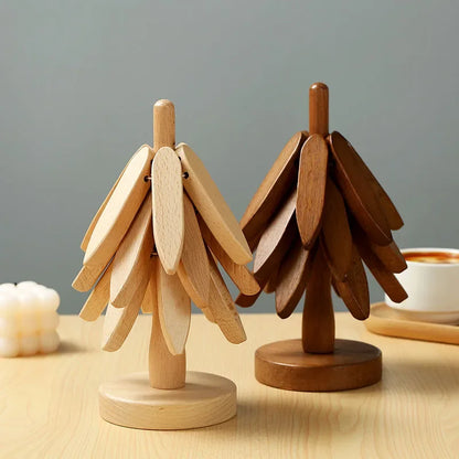Woodora™ Uitschuifbare Onderzetters – Warmte & Stijl voor je Feesttafel