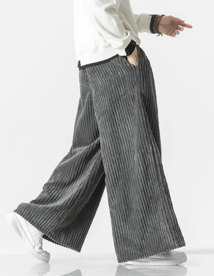 VelvaCord - Wide-Leg Broek