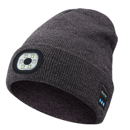 LumiWear™ - Multifunctioneel LED- Licht En Bluetooth Warme Muts