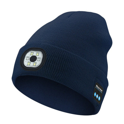 LumiWear™ - Multifunctioneel LED- Licht En Bluetooth Warme Muts