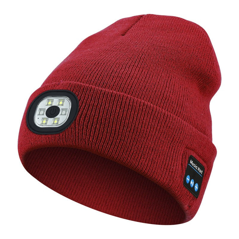 LumiWear™ - Multifunctioneel LED- Licht En Bluetooth Warme Muts