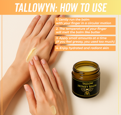 TalloGlow™ – Natuurlijke Gezichtscrème op Basis van Rundvet | 1+1 GRATIS