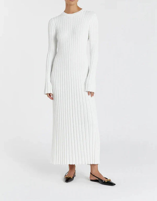 EleganceWear™ - Midi-jurk met lange mouwen