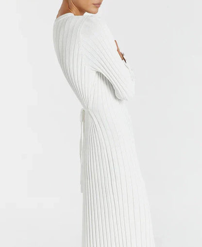 EleganceWear™ - Midi-jurk met lange mouwen
