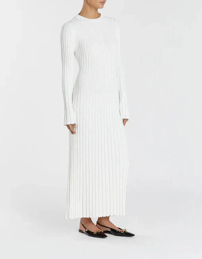 EleganceWear™ - Midi-jurk met lange mouwen
