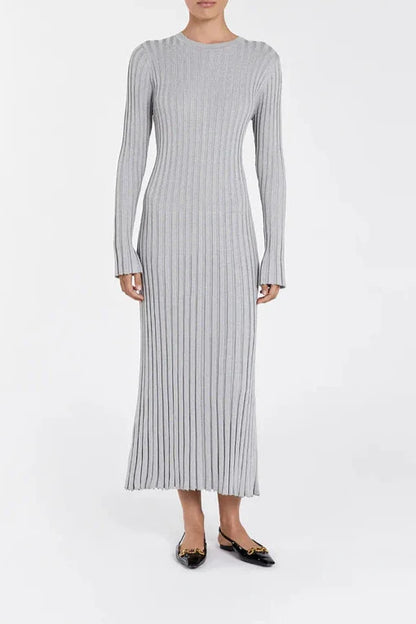 EleganceWear™ - Midi-jurk met lange mouwen