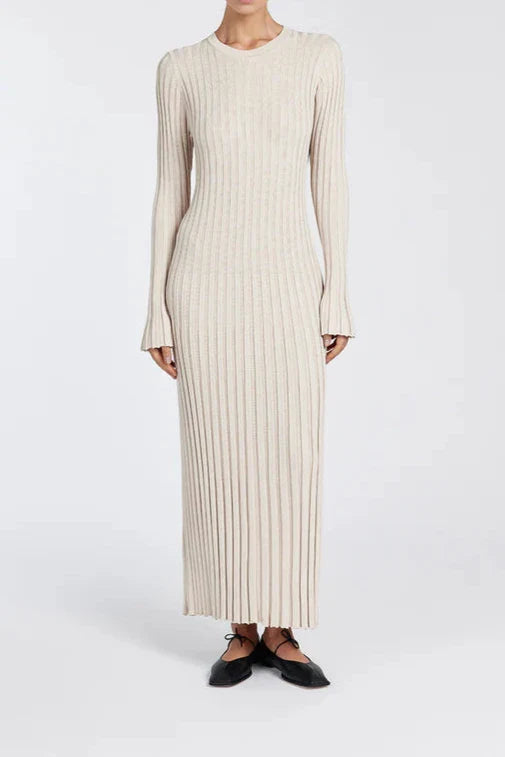 EleganceWear™ - Midi-jurk met lange mouwen