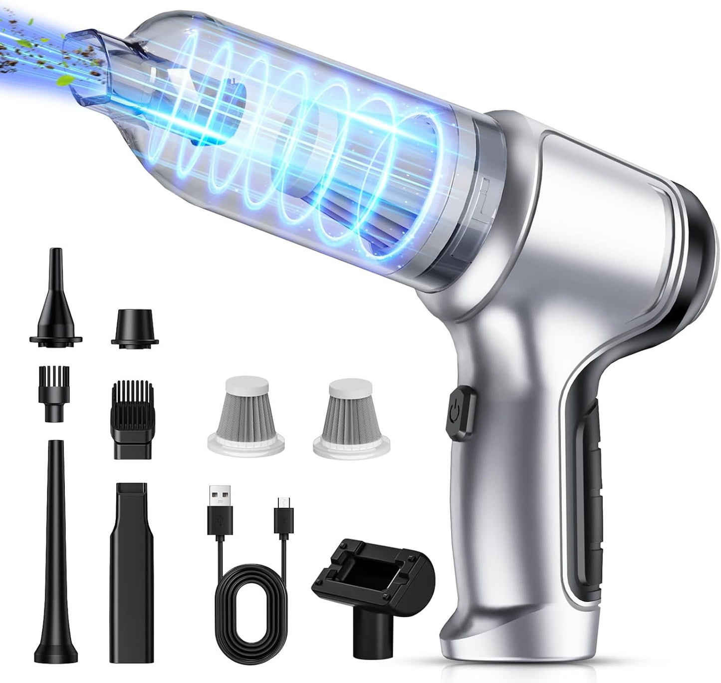 VortexClean™ – De Ultieme Draagbare Stofzuiger voor Moeilijke Hoeken!