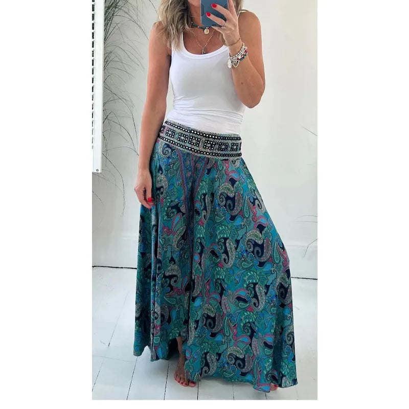LARA - ETNISCHE BROEK MET PAISLEYPRINT