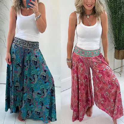 LARA - ETNISCHE BROEK MET PAISLEYPRINT