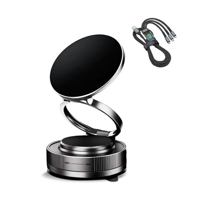MagnoGrip™ – 360° Draaibare Magnetische Telefoonhouder met Vacuümzuigkracht
