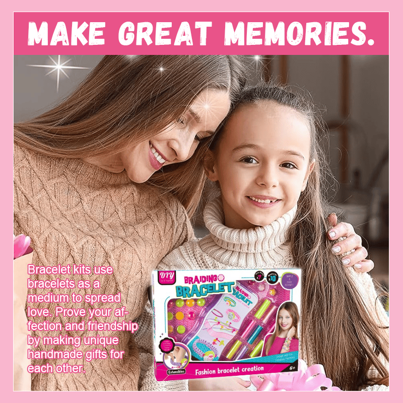 KnottyFun™ – Creatief Armband Weefset voor Kinderen